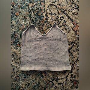 Gray Spaghetti Strap Top
